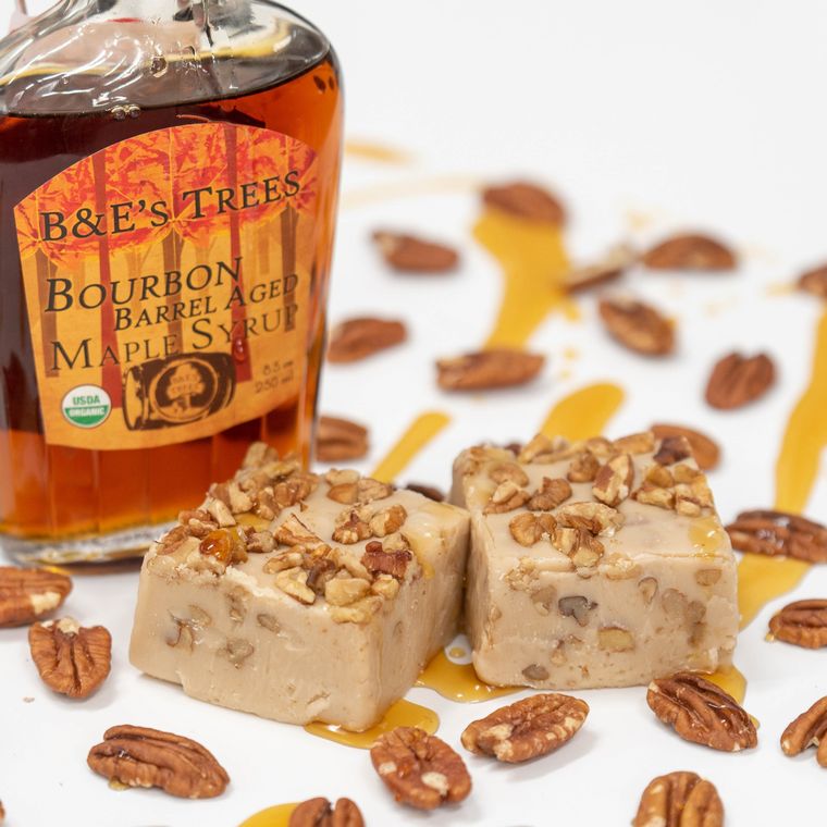 Bourbon Maple Pecan Fudge