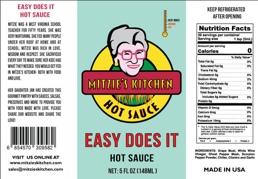 Mitzie's Kitchen 12 Step Recovery Hot Sauce 4 Pack Gift Set