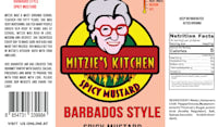 Mitzie's Kitchen Barbados Style Spicy Mustard