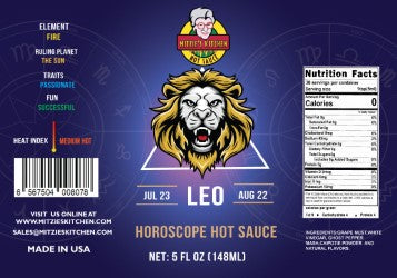 Mitzie's Kitchen Leo Astrological Hot Sauces