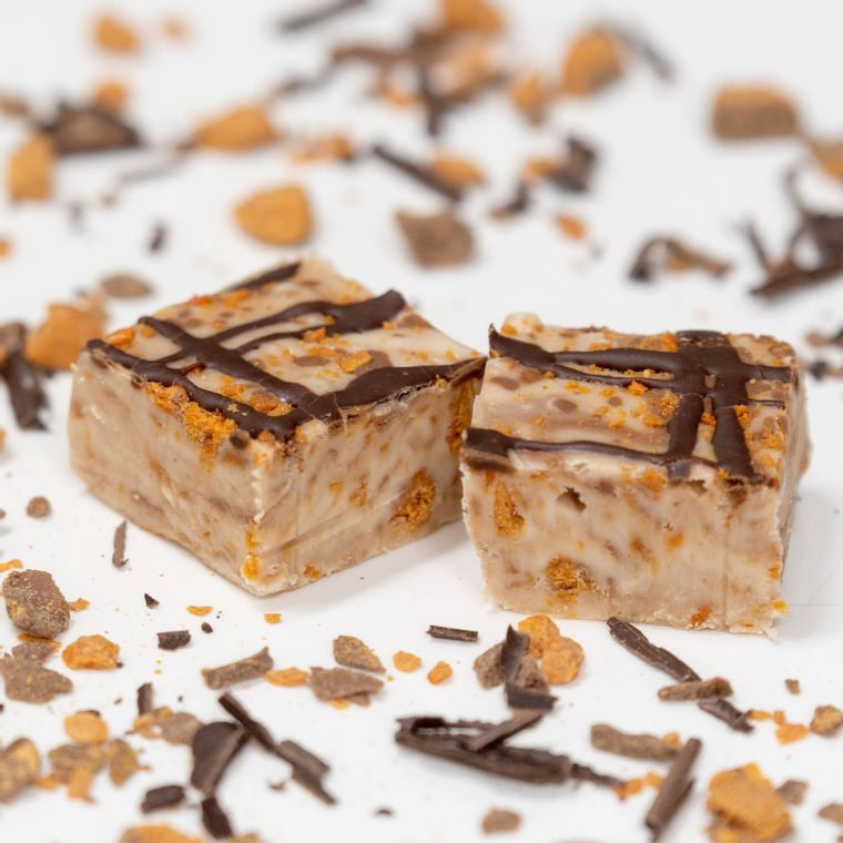 Vanilla Fudge with Butterfinger Pieces